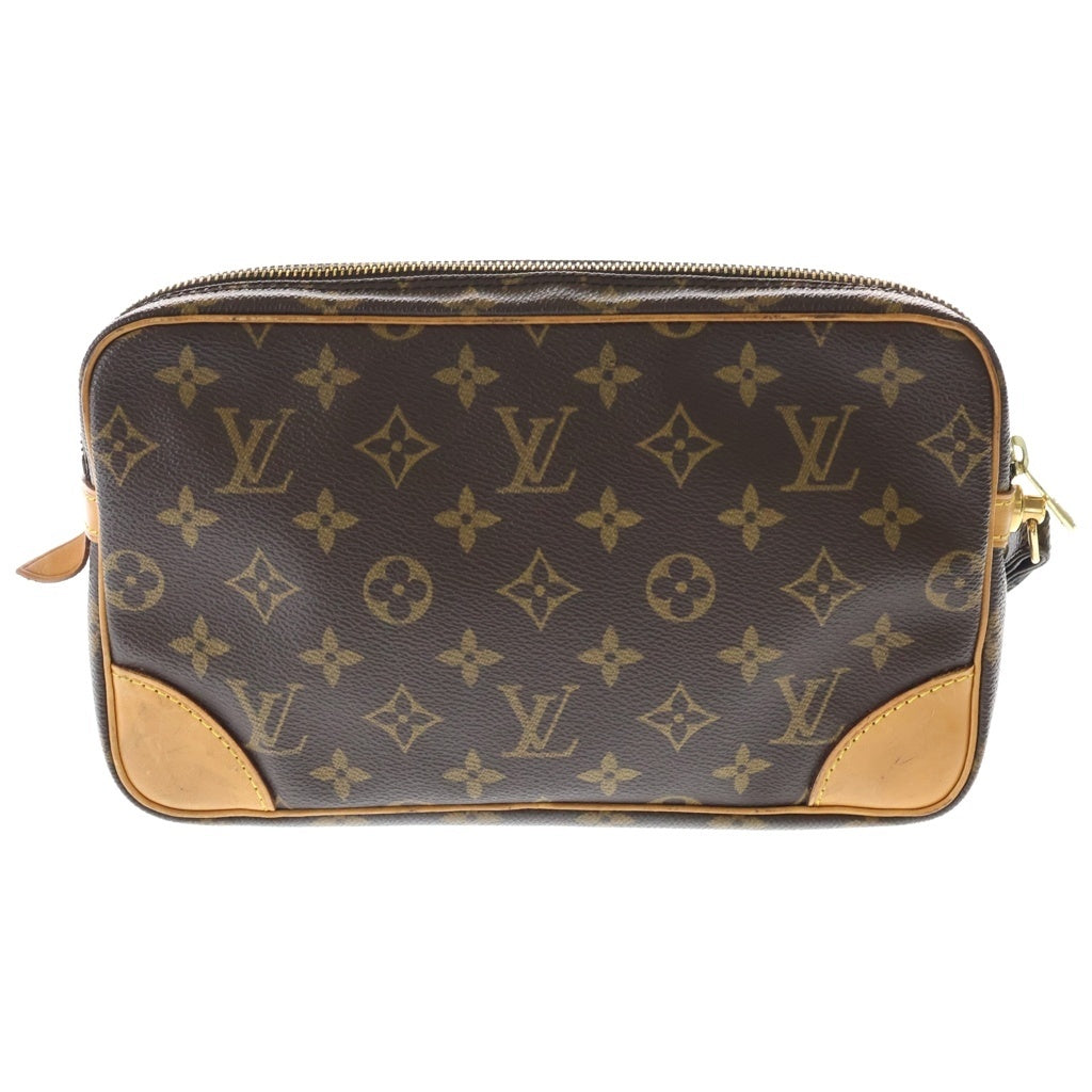LOUIS VUITTON(ルイヴィトン) モノグラム マルリー ドラゴンヌ GM レザーセカンドバッグ ブラウン M51825 SL1913