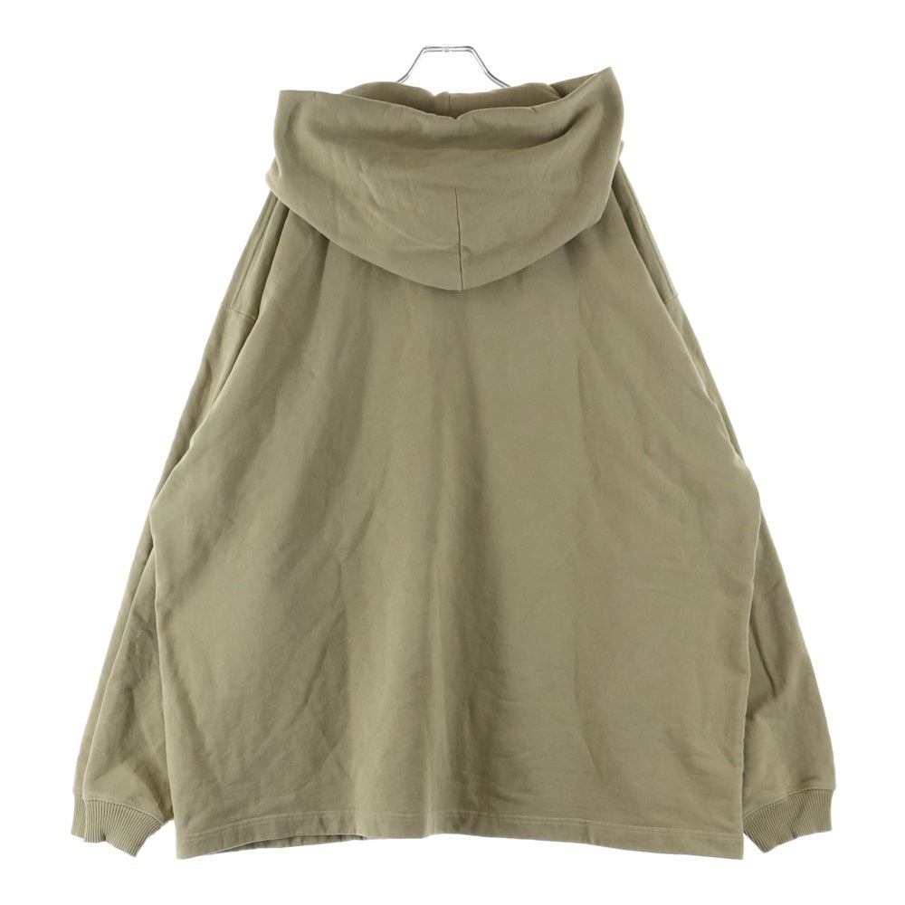 Acne Studios(アクネ ストゥディオズ) 25SS フロントスタッズロゴ プルオーバースウェットパーカー フーディー カーキ FN-UX-SWEA000062
