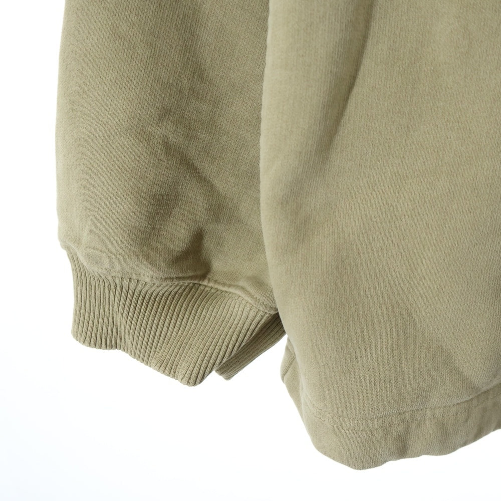 Acne Studios(アクネ ストゥディオズ) 25SS フロントスタッズロゴ プルオーバースウェットパーカー フーディー カーキ FN-UX-SWEA000062