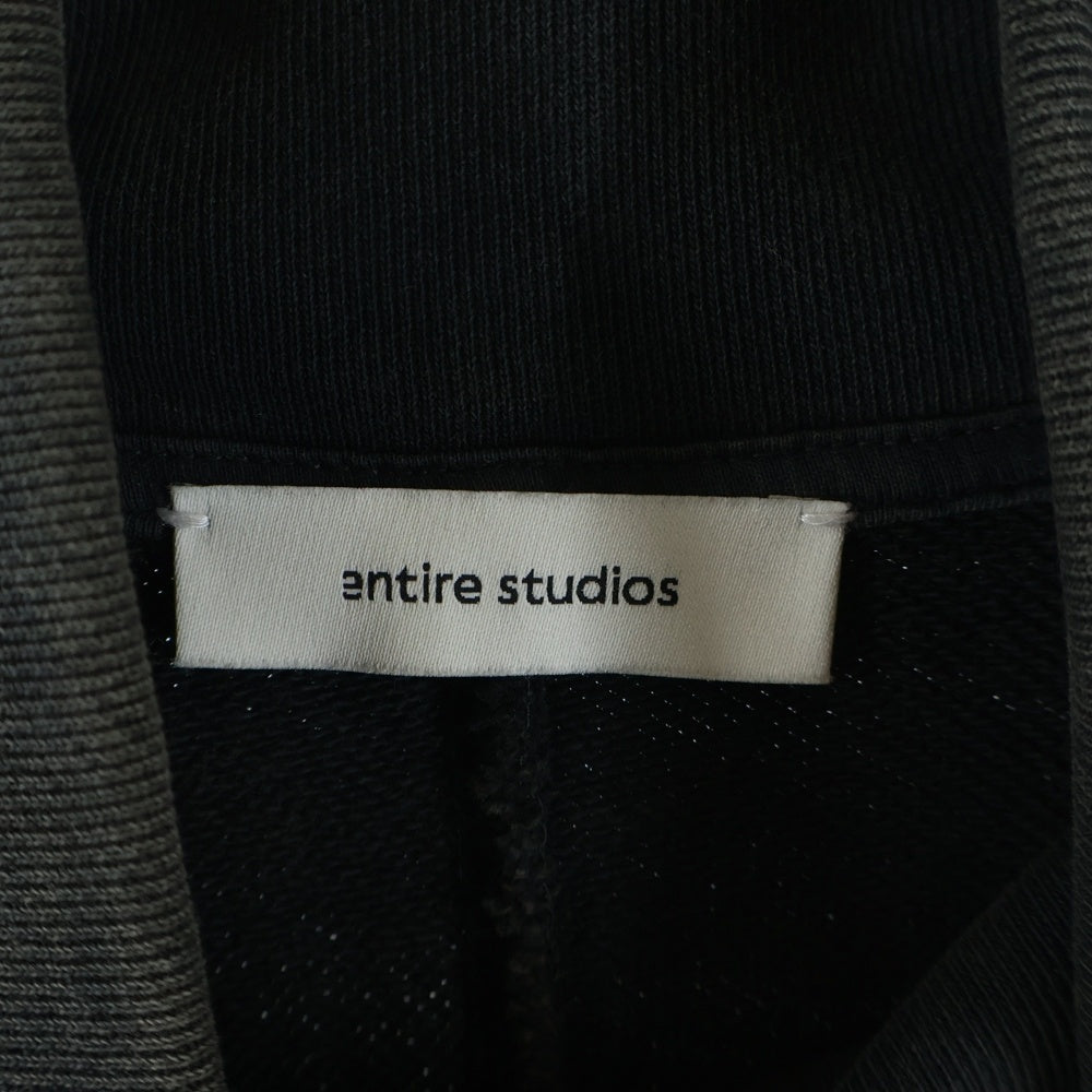 entire studios(エンタイア スタジオ) 26SS STANDARD TRACK JACKET ウォッシュ加工 スタンダード スウェットトラックジャケット グレー UNU-26-1038