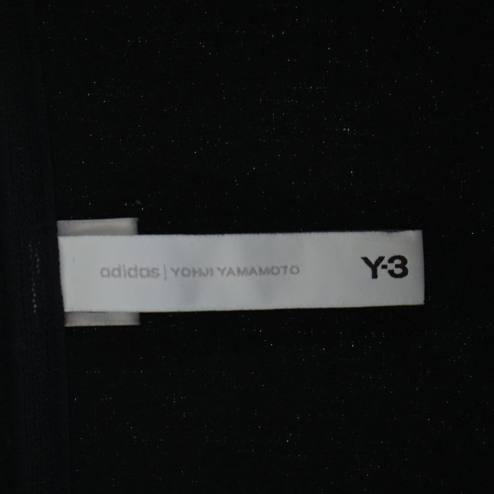 Y-3(ワイスリー) 22AW U LEOPARD FLEECE JACKET 胸ロゴ ウールフリースジャケット ブラック HN1969