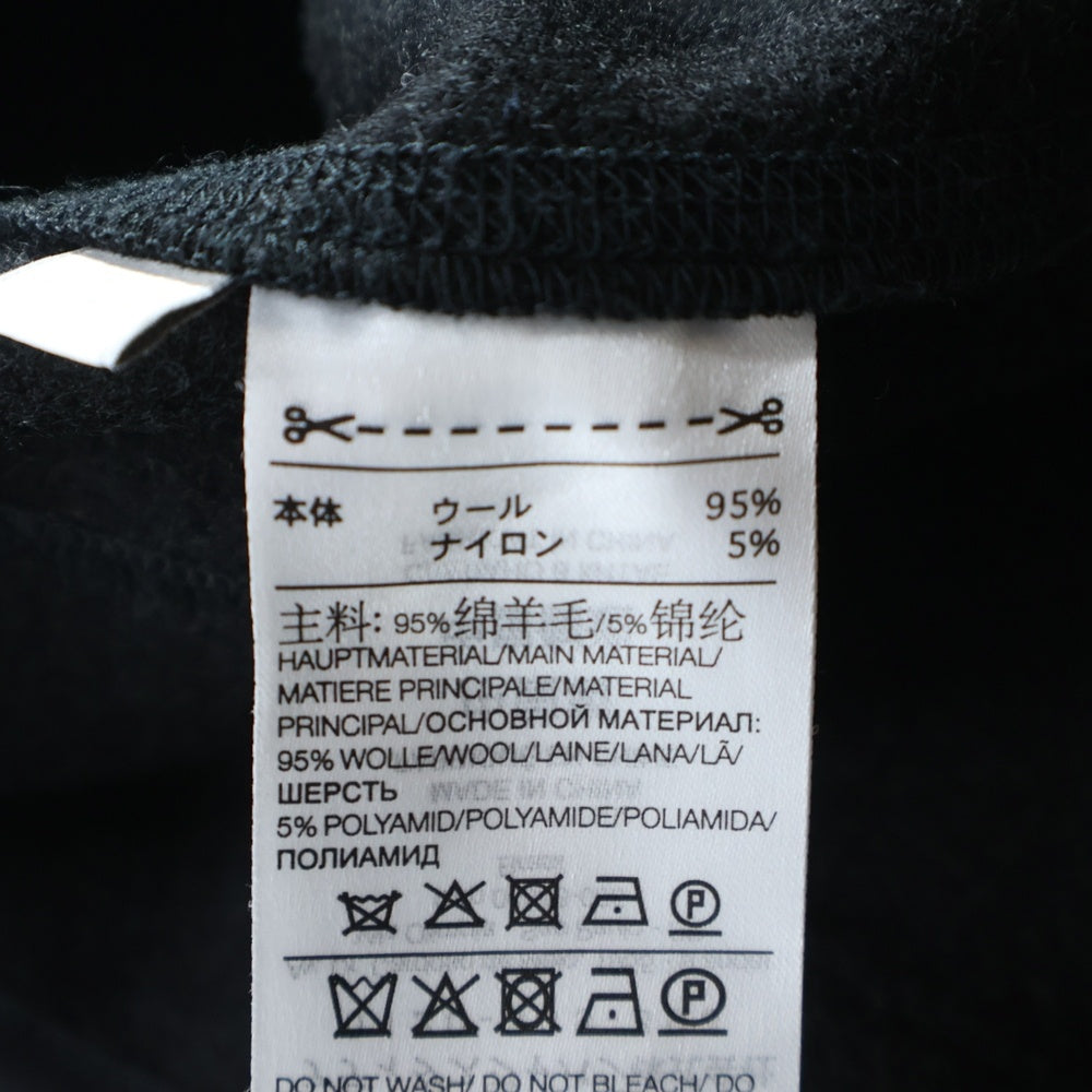 Y-3(ワイスリー) 22AW U LEOPARD FLEECE JACKET 胸ロゴ ウールフリースジャケット ブラック HN1969