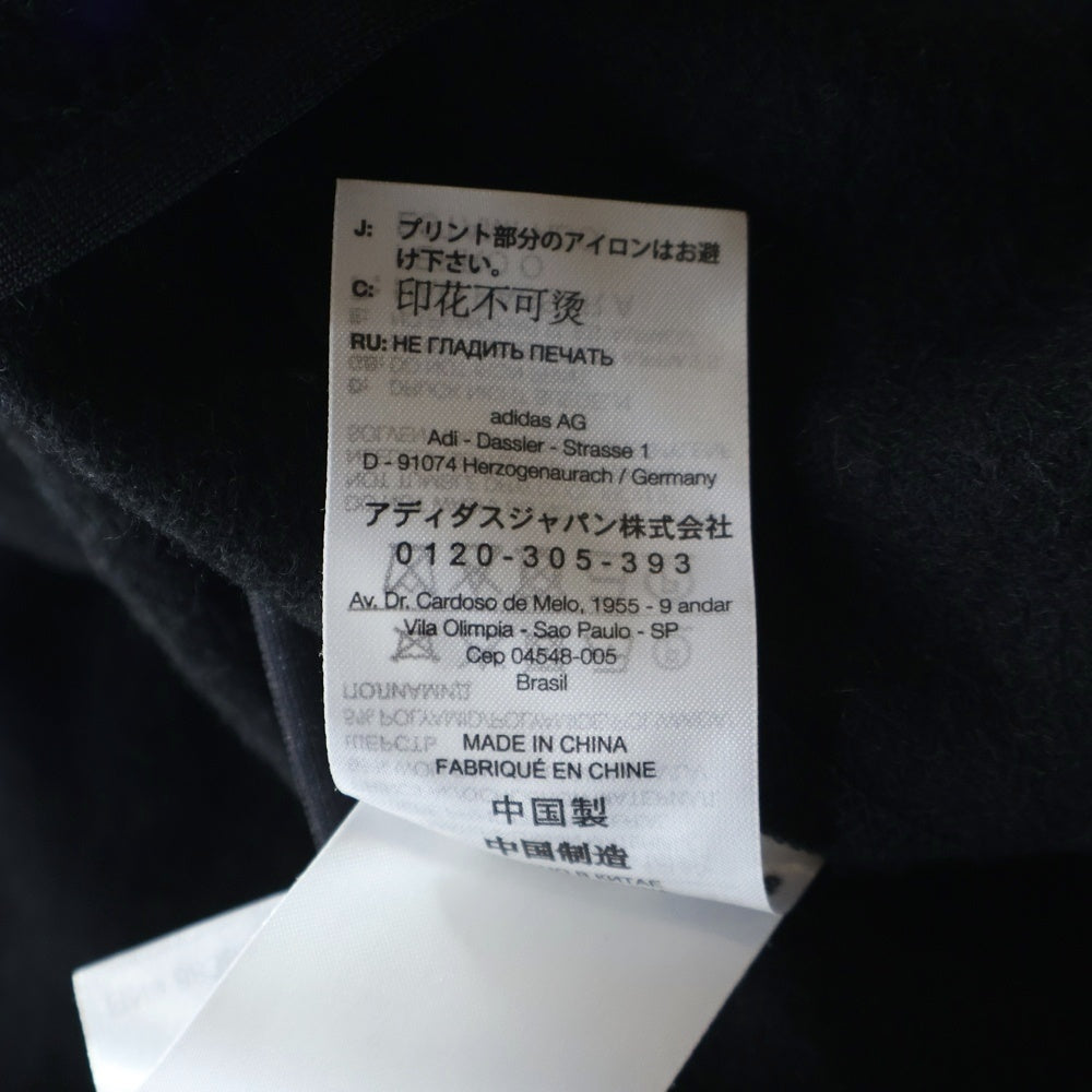 Y-3(ワイスリー) 22AW U LEOPARD FLEECE JACKET 胸ロゴ ウールフリースジャケット ブラック HN1969