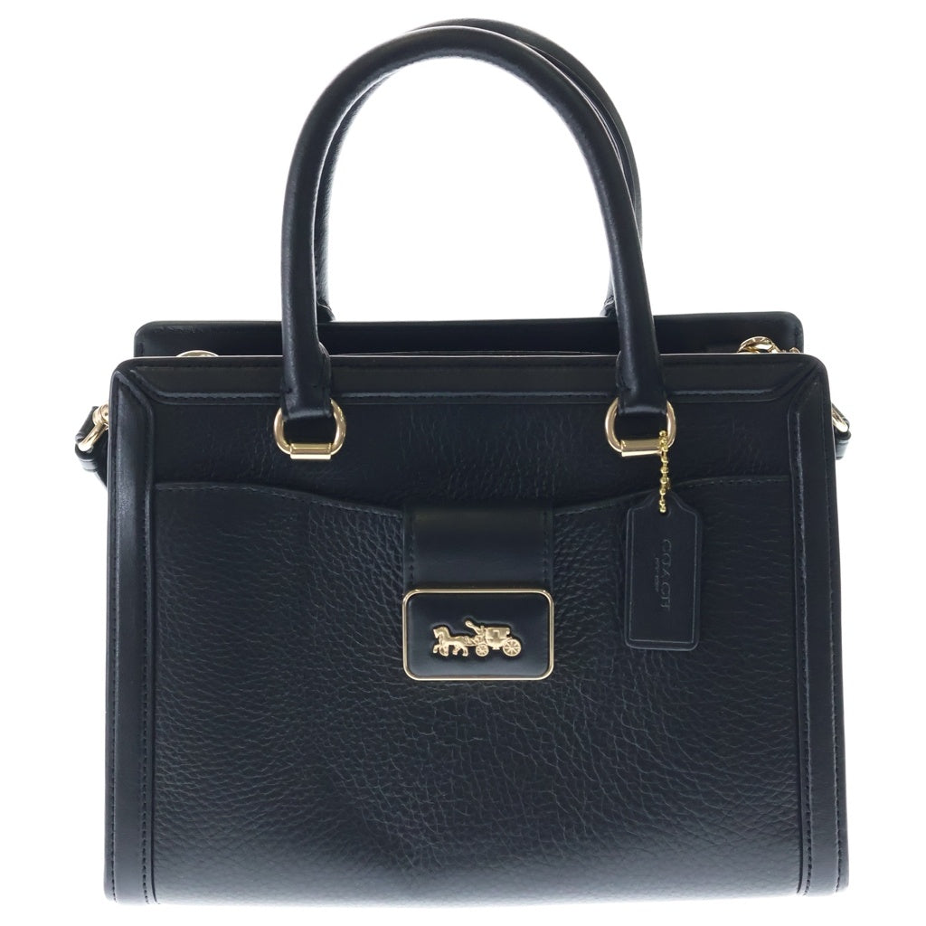 COACH(コーチ) グレース キャリーオール 2WAY レザー ショルダーハンドバッグ ブラック H2281-CC141 レディース