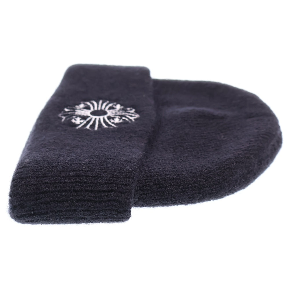 CHROME HEARTS(クロムハーツ) WOOL WATCH CAP フロントエンブロイダリー ウール ワッチ ニット ビーニー 帽子 ブラック