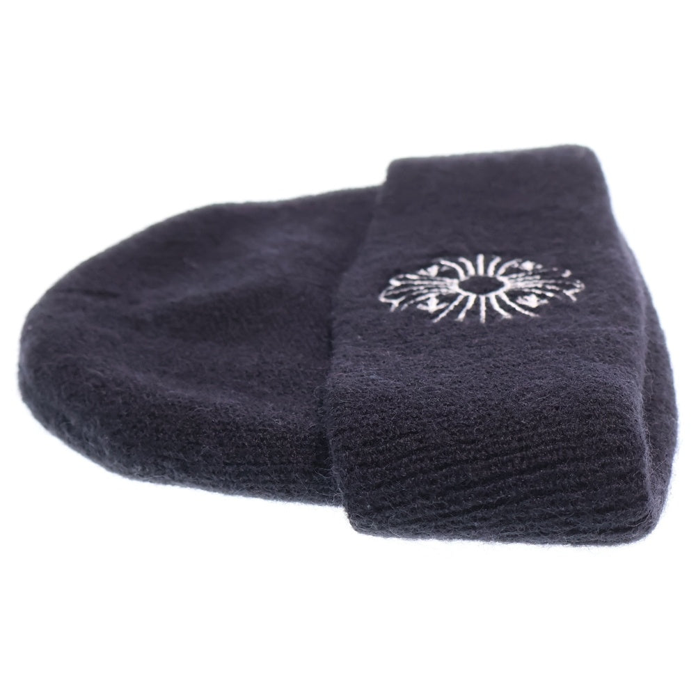 CHROME HEARTS(クロムハーツ) WOOL WATCH CAP フロントエンブロイダリー ウール ワッチ ニット ビーニー 帽子 ブラック