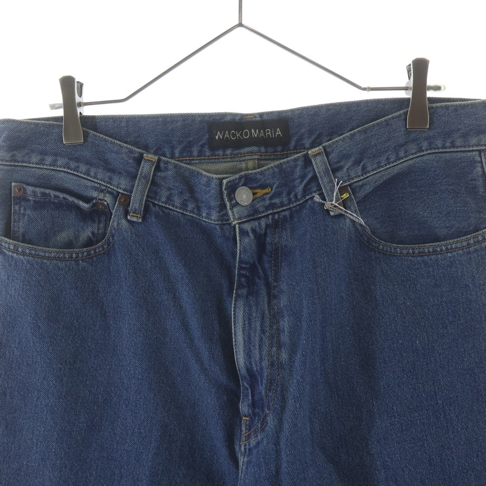 WACKO MARIA(ワコマリア) 25AW DENIM PANTS ロゴエンブロイダリー ジップフライ デニムパンツ ジーンズ インディゴ 25FW-WMP-PT03