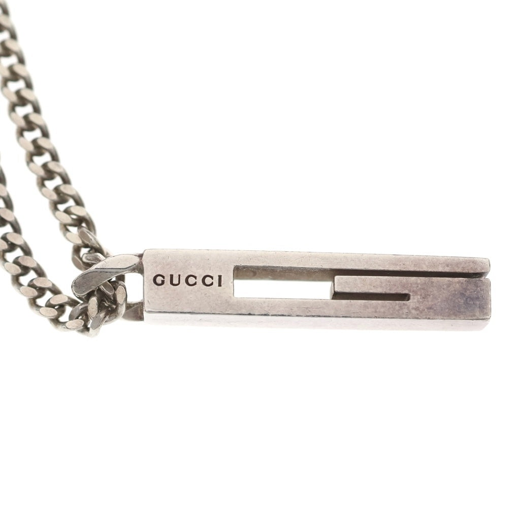 GUCCI(グッチ) CUTOUT G NECKLACE カットアウトG ネックレス ペンダントチャーム シルバー レディース