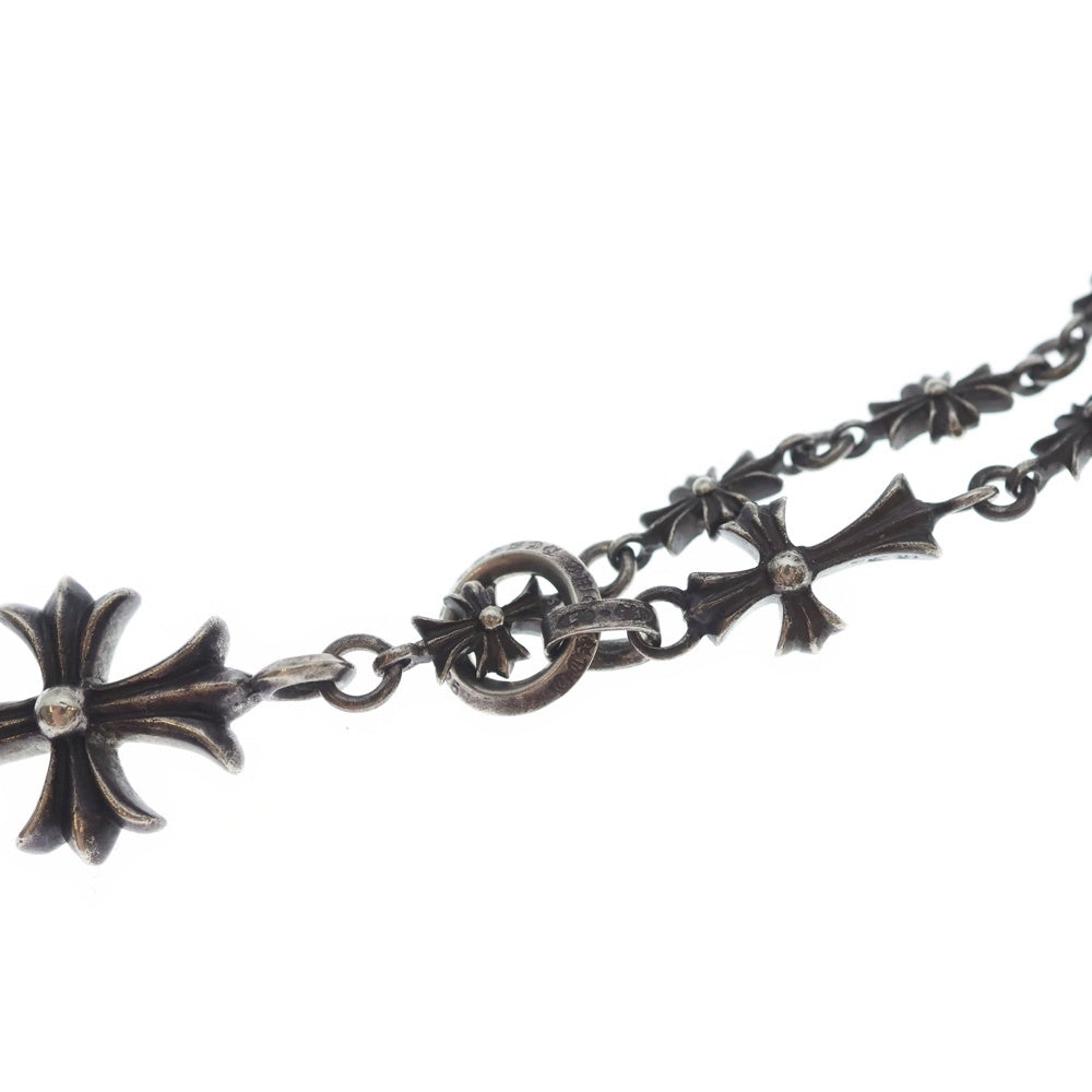 CHROME HEARTS(クロムハーツ) CHKE CHN TNYE W CH CRS タイニーE チョークチェーン ロザリオ ネックレス シルバー BCA226