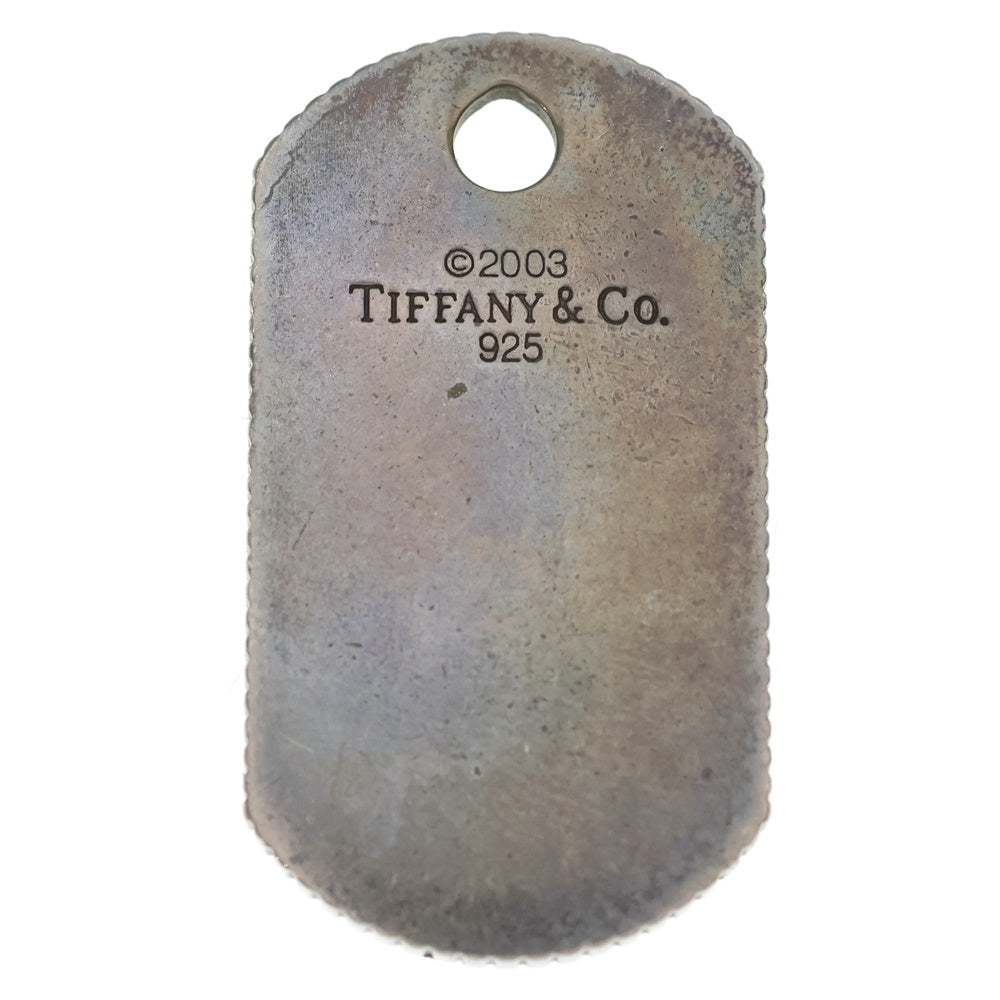 TIFFANY & Co.(ティファニー) コインエッジ ドッグタグ ペンダントトップ シルバー レディース