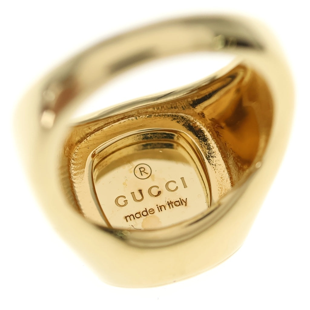 GUCCI(グッチ) SIGNET RING コートオブアームズエングレーブ シグネットリング 指輪 ゴールド