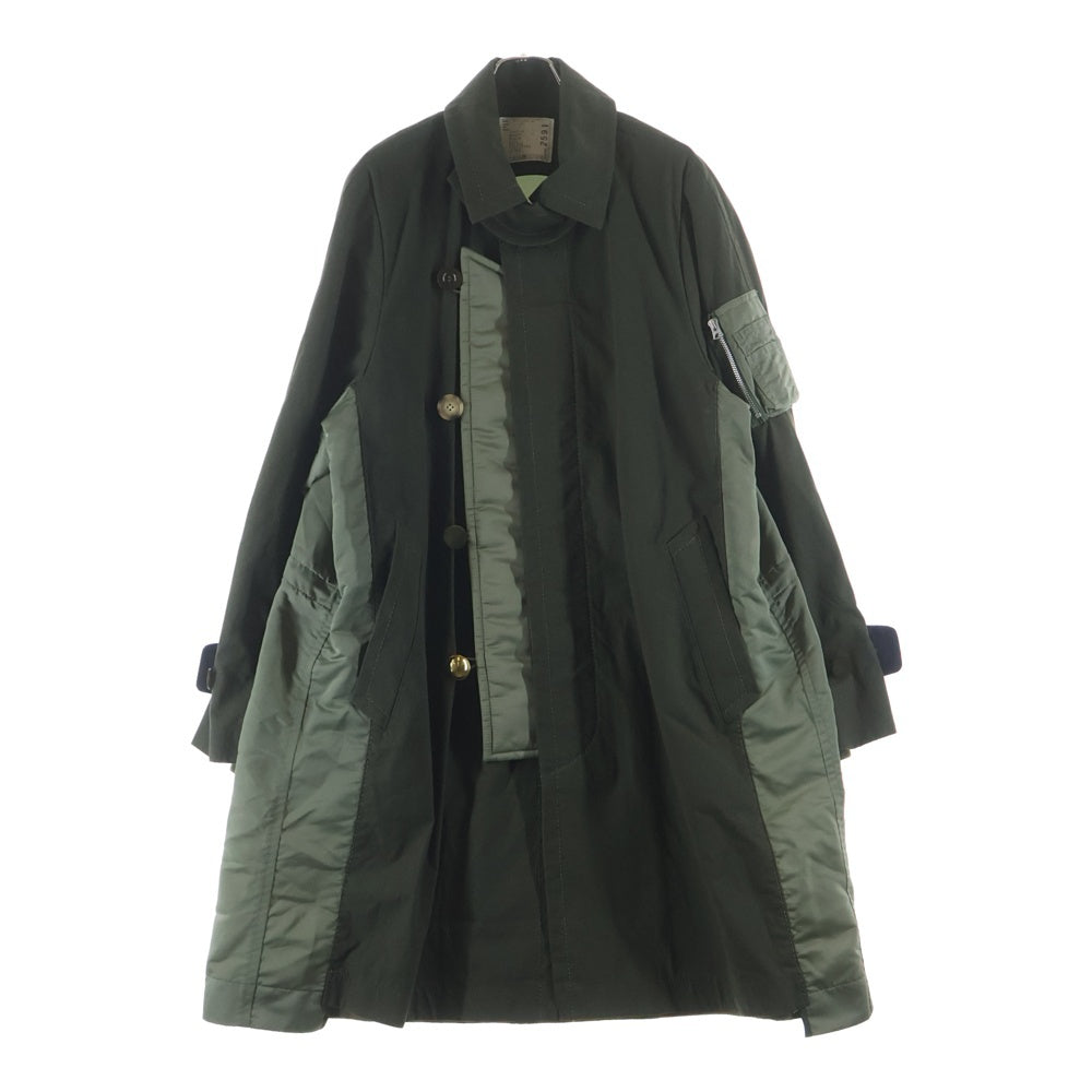 【M】sacai コットンナイロン オックスフォード コート Sacai(サカイ) 21AW Cotton Oxford Coat コットンオックスフォード