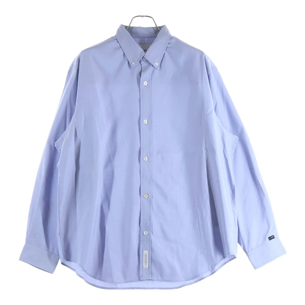 WTAPS(ダブルタップス) 24SS LS POLY OXFORD 241TQDT-SHM02 ロングスリーブ オックスフォード長袖シャツ ブルー