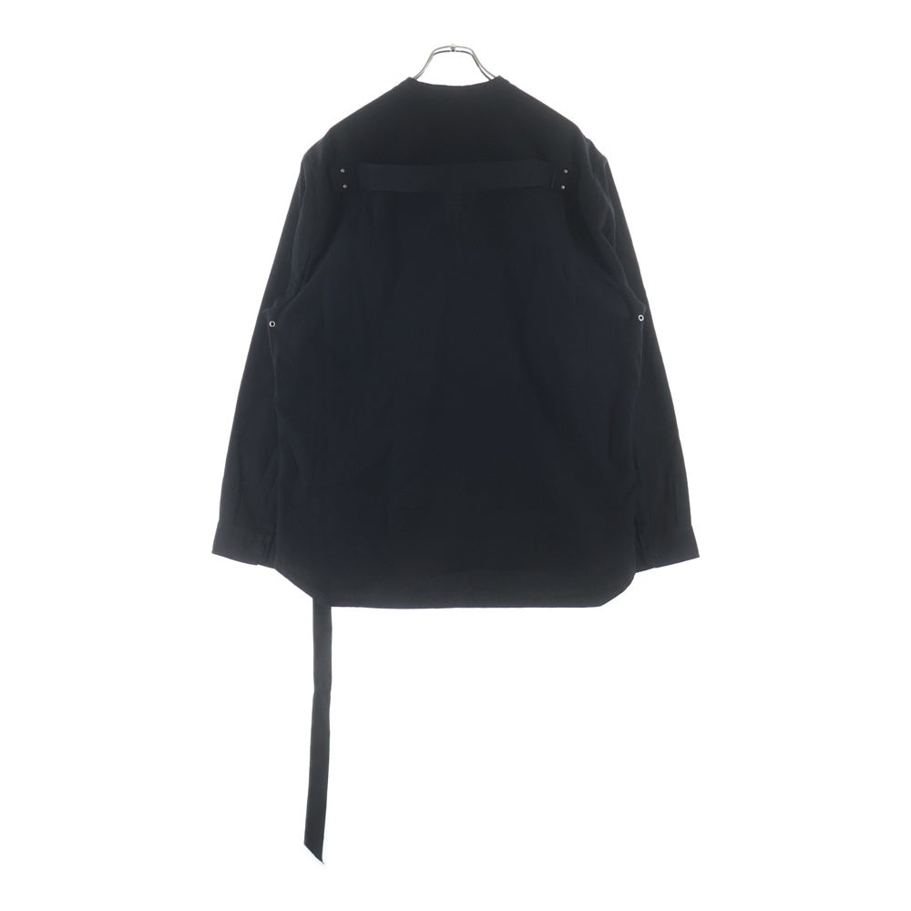 DRKSHDW(ダークシャドウ) 25AW LS LARRY JUMBO FOGPOCKET SHIRT ジャンボフォグポケット 長袖シャツ ブラック DU02E7298-CL