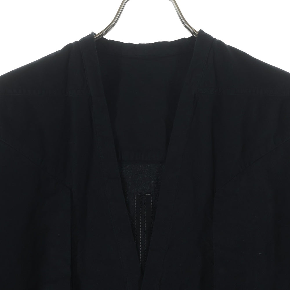 DRKSHDW(ダークシャドウ) 25AW LS LARRY JUMBO FOGPOCKET SHIRT ジャンボフォグポケット 長袖シャツ ブラック DU02E7298-CL