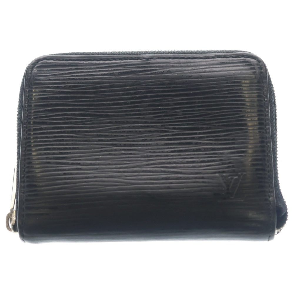 LOUIS VUITTON(ルイヴィトン) エピ ジッピー レザー 財布 ジップコインケース ブラック M60152/TS1101 シルバー金具