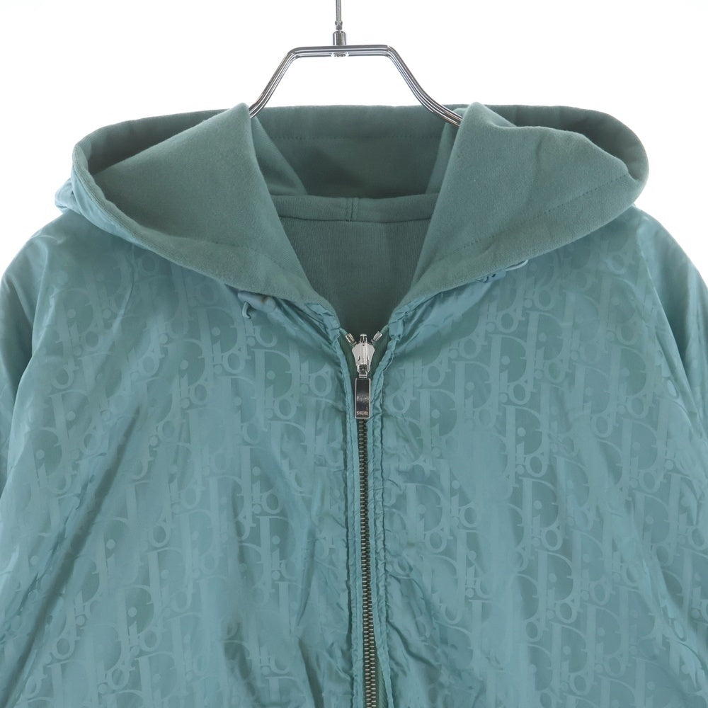 DIOR(ディオール) 23SS オブリーク ロゴエンブロイダリー リバーシブル ジップアップフーディ パーカー グリーン 313J232A0531