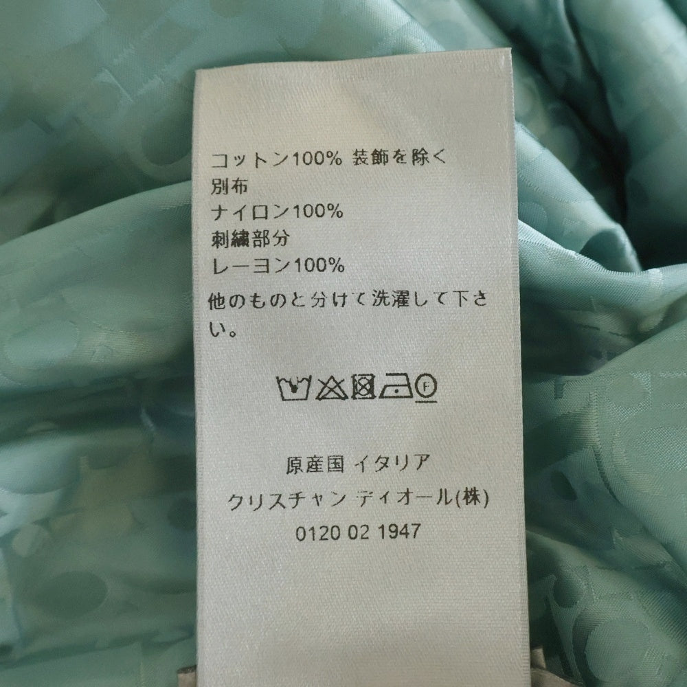 DIOR(ディオール) 23SS オブリーク ロゴエンブロイダリー リバーシブル ジップアップフーディ パーカー グリーン 313J232A0531