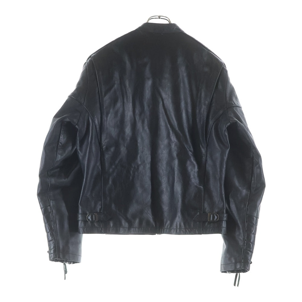 NO BRAND(ノーブランド) DEGNER デグナー パキスタン製 カウレザー キルティングパッド シングルライダースジャケット ブラック