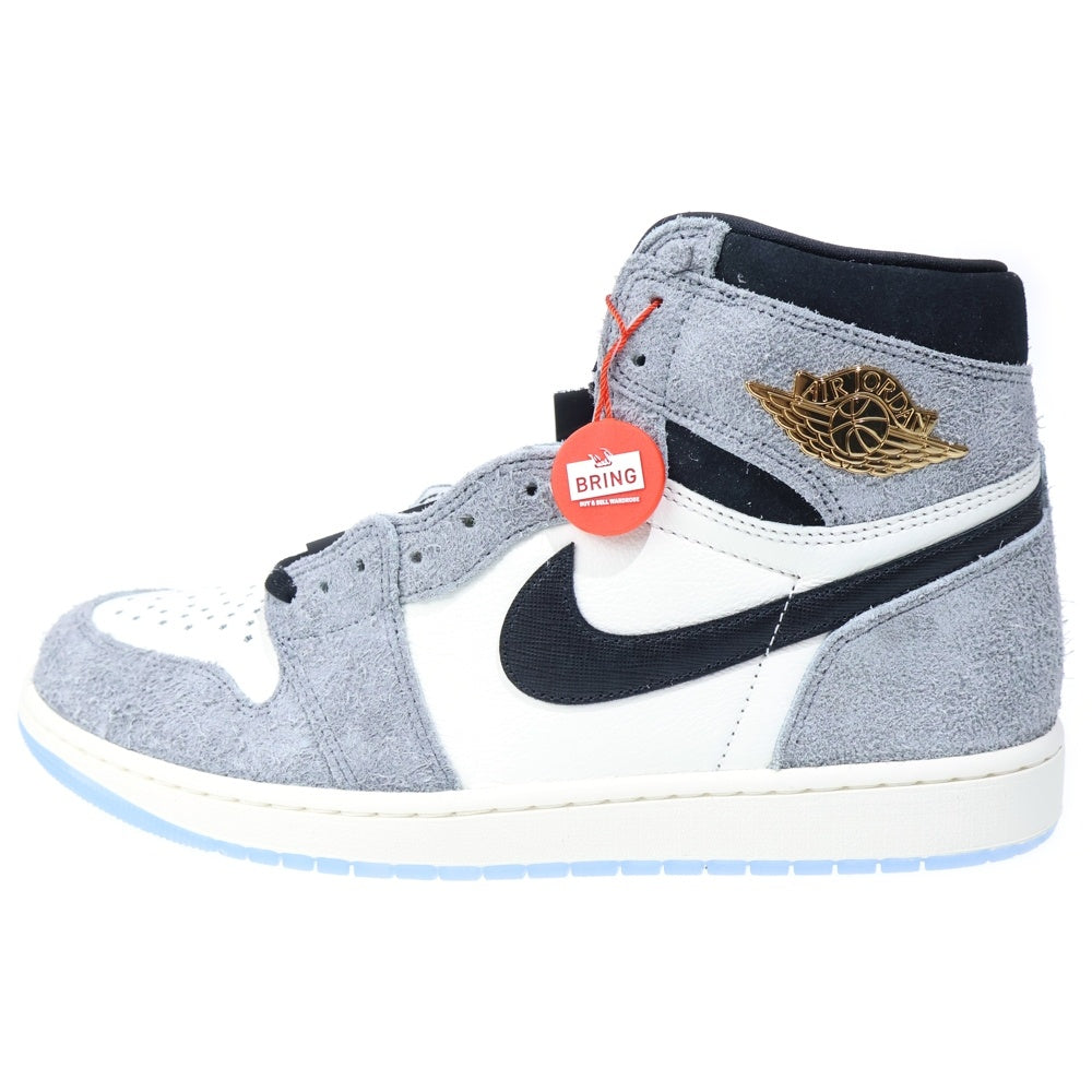 NIKE(ナイキ) AIR JORDAN 1 RETRO HIGH OG COOL GRAY エアジョーダン1 レトロ クールグレー ハイカットスニーカー ホワイト US13/31cm DZ5485-003