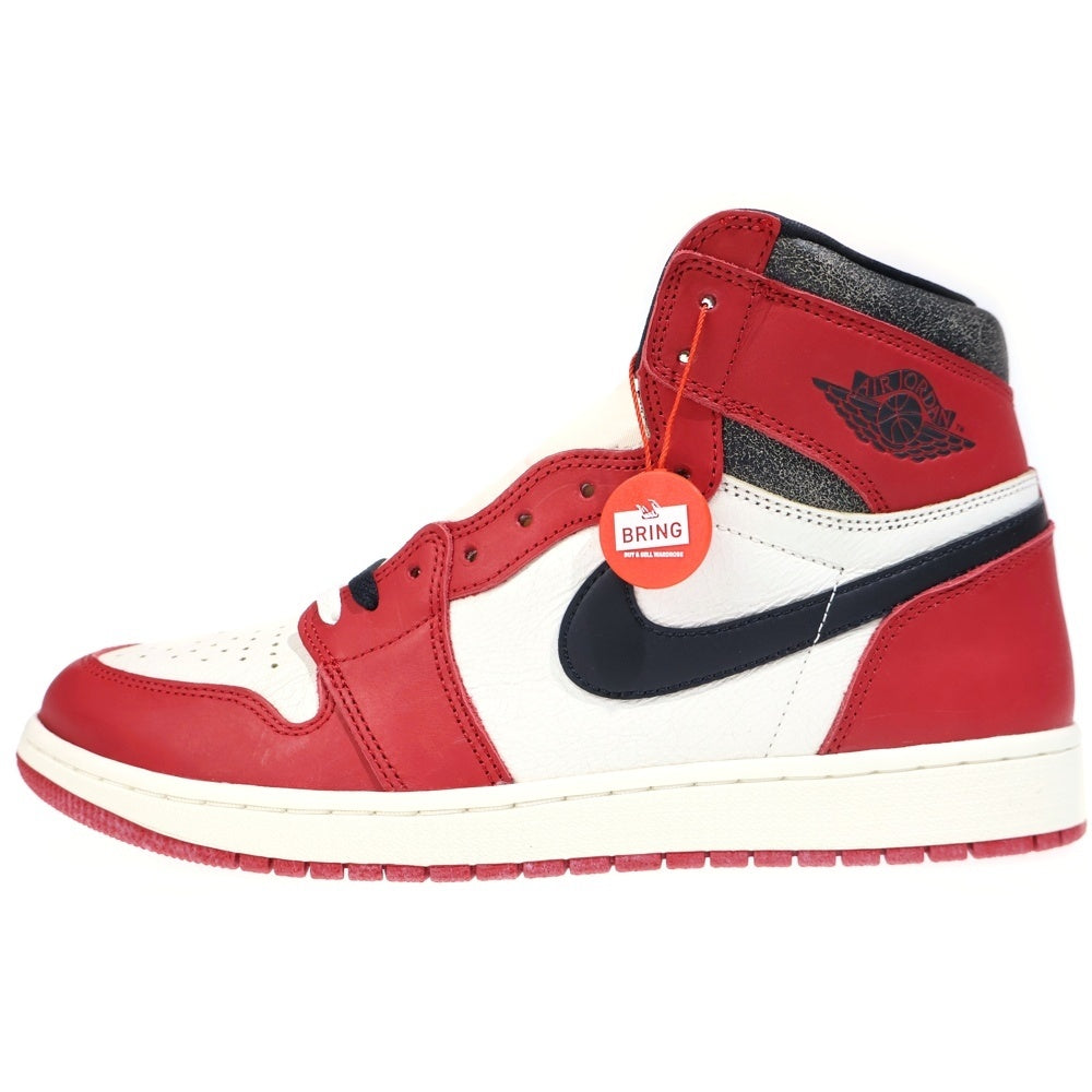 NIKE(ナイキ) AIR JORDAN 1 RETRO HIGH OG エアジョーダン1 レトロ ロスト&ファウンド シカゴ ハイカットスニーカー ホワイト/レッド US12.5/30.5cm DZ5485-612