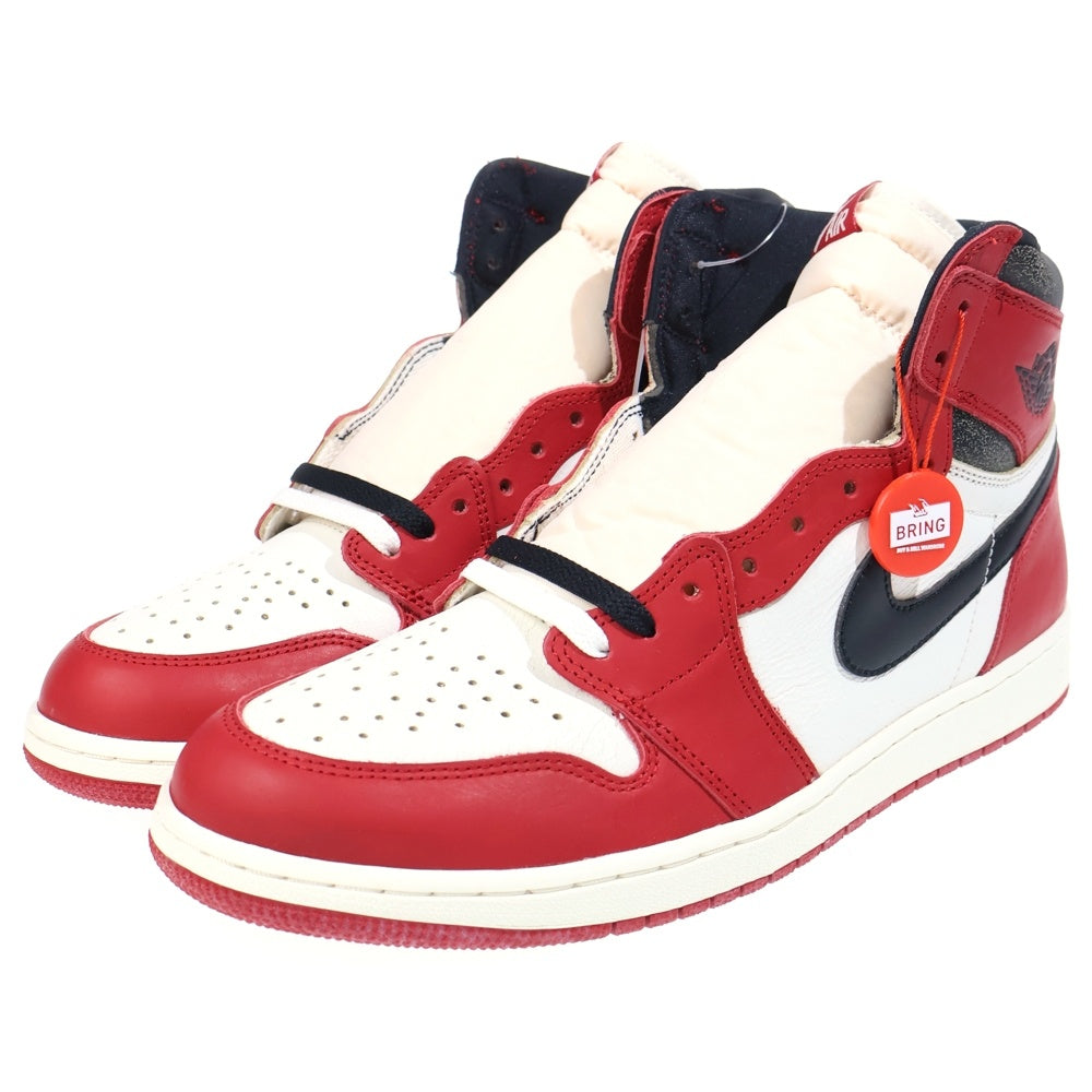 NIKE(ナイキ) AIR JORDAN 1 RETRO HIGH OG エアジョーダン1 レトロ ロスト&ファウンド シカゴ ハイカットスニーカー ホワイト/レッド US12.5/30.5cm DZ5485-612