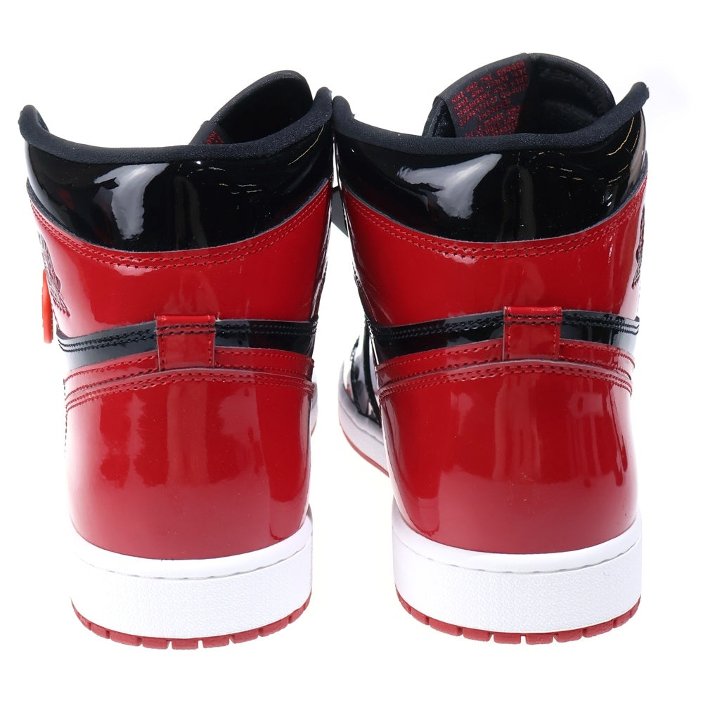 NIKE(ナイキ) AIR JORDAN 1 RETRO HIGH OG BRED PATENT エアジョーダン1 レトロ ブレッド パテント ハイカットスニーカー レッド/ブラック US13/31cm 555088-063