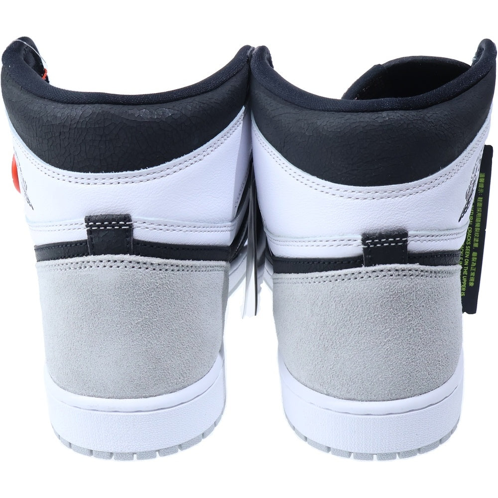 NIKE(ナイキ) AIR JORDAN 1 HIGH OG BLEACHED CORAL エアジョーダン 1 ブリーチドコーラル ハイカットスニーカー グレー/ホワイト/ブラック US13/31cm 555088-108