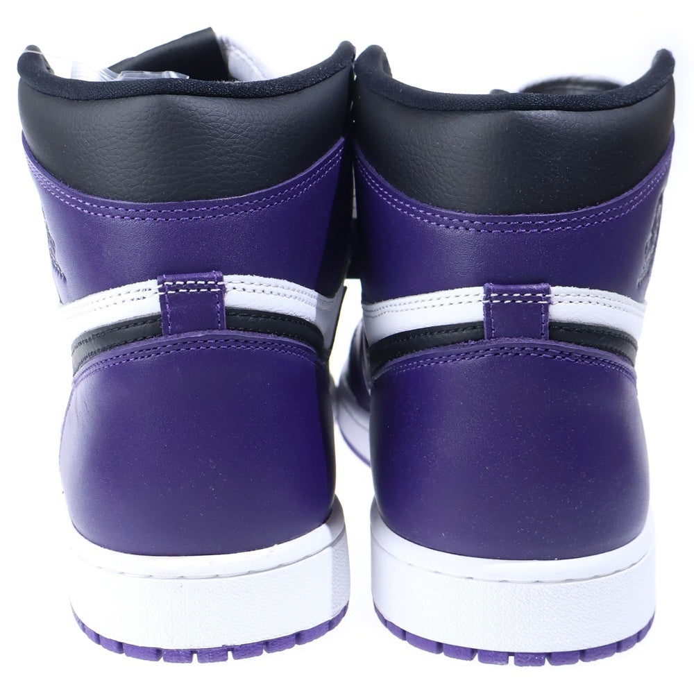 NIKE(ナイキ) AIR JORDAN 1 RETRO HIGH OG COURT PURPLE エアジョーダン1 レトロ コートパープル ハイカットスニーカー ホワイト/パープル US13/31cm 555088-500