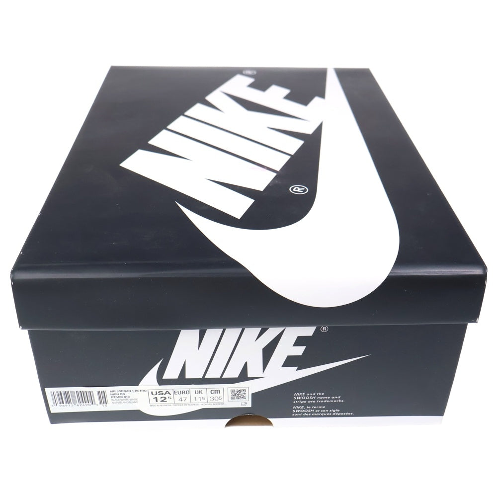 NIKE(ナイキ) AIR JORDAN 1 RETRO HIGH OG エアジョーダン1 レトロ ハイカットスニーカーブラック/ホワイト US12.5/30.5cm DZ5485-010