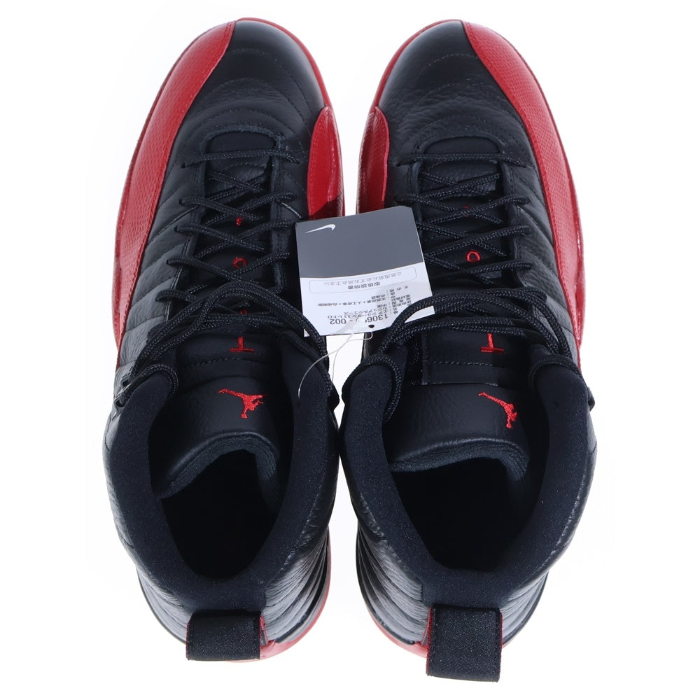 NIKE(ナイキ) 【観賞用2016年製】 AIR JORDAN 12 RETRO FLU GAME エアジョーダン12 レトロ フルゲーム ハイカットスニーカー ブラック/レッド US13/31cm 130690-002