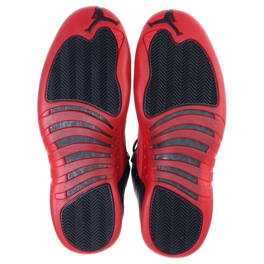 NIKE(ナイキ) 【観賞用2016年製】 AIR JORDAN 12 RETRO FLU GAME エアジョーダン12 レトロ フルゲーム ハイカットスニーカー ブラック/レッド US13/31cm 130690-002