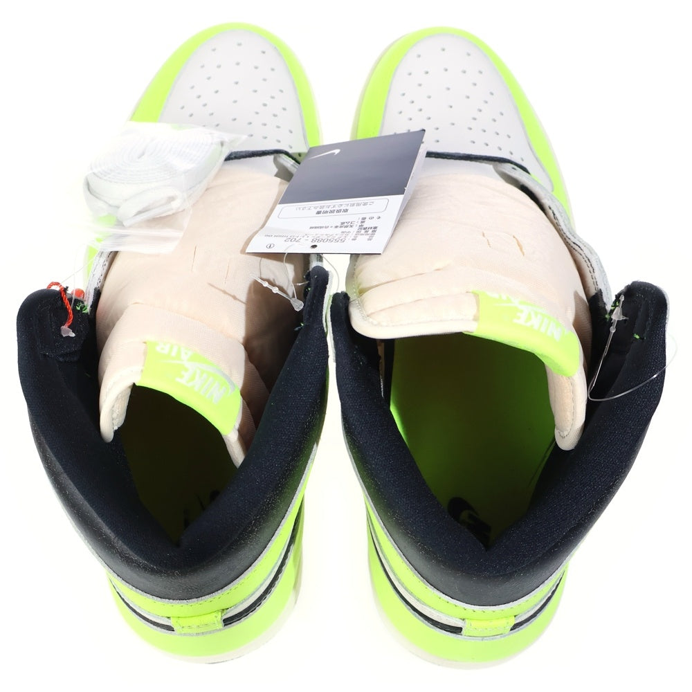 NIKE(ナイキ) AIR JORDAN 1 RETRO HIGH OG VOLT VISIONAIRE エアジョーダン1 レトロ ボルト ヴィジョネア ハイカットスニーカー イエロー/ホワイト US13/31cm 555088-702