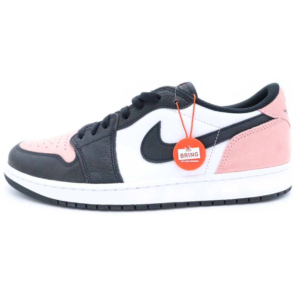 NIKE(ナイキ) AIR JORDAN 1 RETRO LOW OG BLEACHED CORAL エアジョーダン1 ブリーチドコーラル ローカットスニーカー ブラック/ピンク/ホワイト US13/31cm CZ0790-061