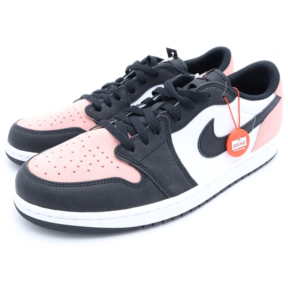 NIKE(ナイキ) AIR JORDAN 1 RETRO LOW OG BLEACHED CORAL エアジョーダン1 ブリーチドコーラル ローカットスニーカー ブラック/ピンク/ホワイト US13/31cm CZ0790-061
