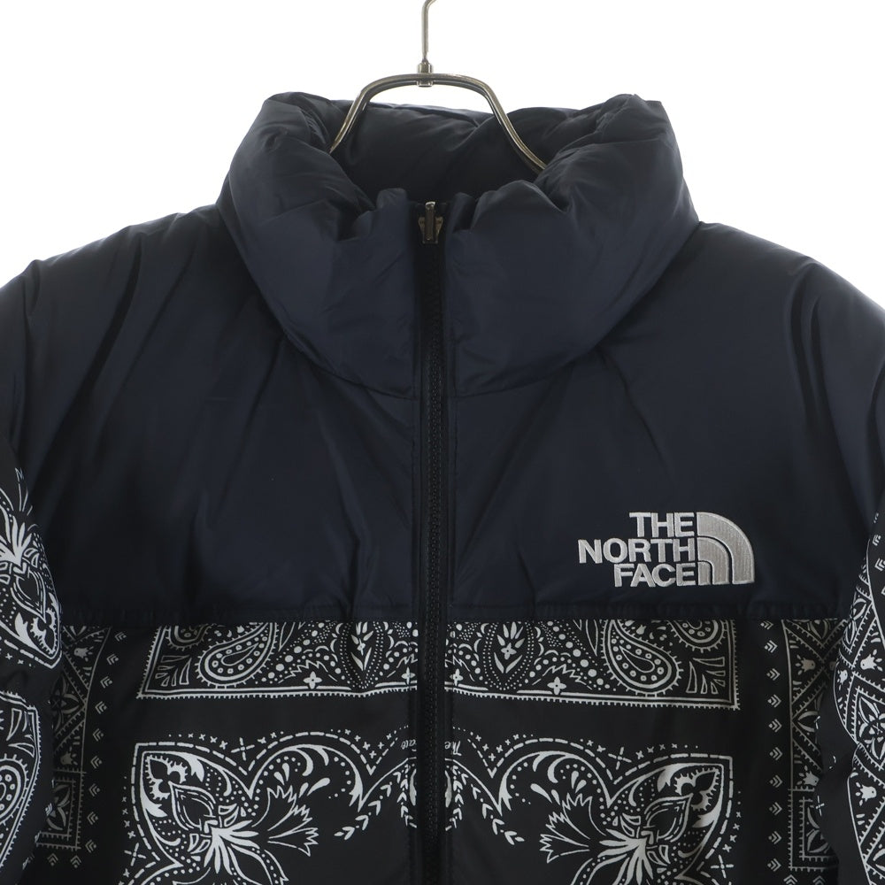 THE NORTH FACE(ザノースフェイス) 1996 NOVELTY NUPTSE JACKET ノベルティ ペイズリー柄 ヌプシ ダウンジャケット ブラック NJ1DM96A