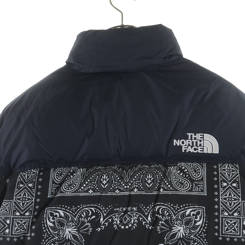 THE NORTH FACE(ザノースフェイス) 1996 NOVELTY NUPTSE JACKET ノベルティ ペイズリー柄 ヌプシ ダウンジャケット ブラック NJ1DM96A
