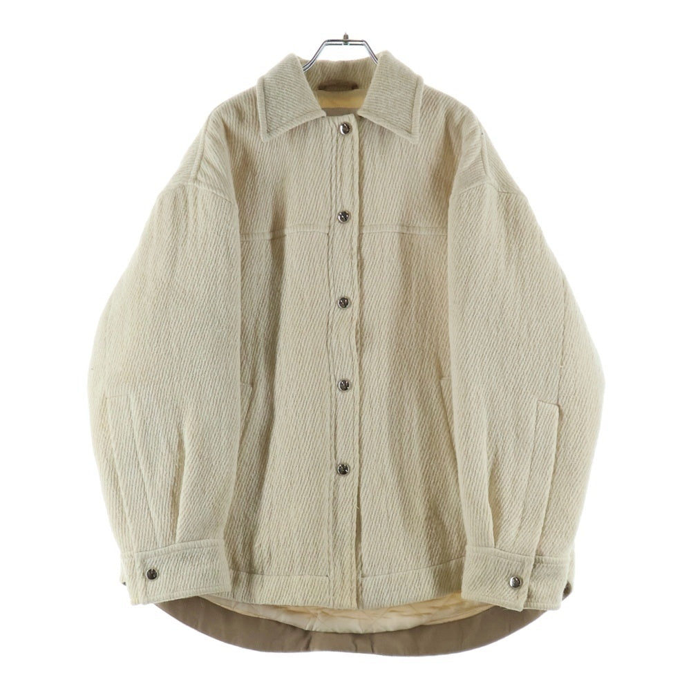 Acne Studios(アクネ ストゥディオズ) キルティングライニング ウール ボタンジャケット アイボリー FN-WN-OUTW000140