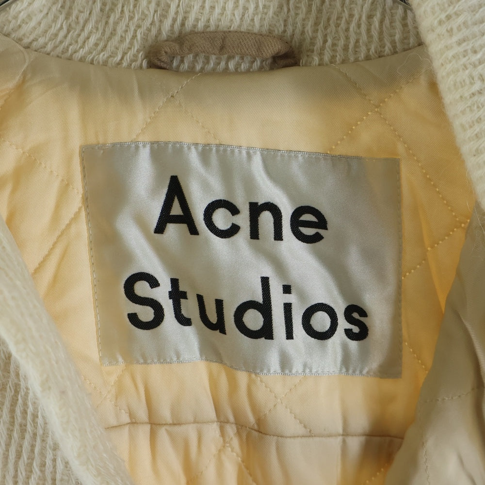 Acne Studios(アクネ ストゥディオズ) キルティングライニング ウール ボタンジャケット アイボリー FN-WN-OUTW000140