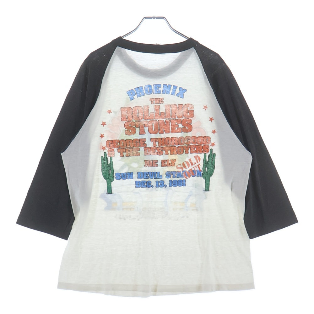 VINTAGE(ヴィンテージ) 80S VINTAGE THE ROLLING STONES AMERICAN TOUR 1981 PHOENIX BASEBALL TEE ヴィンテージ ローリングストーンズ アメリカンツアー ラグランスリーブ