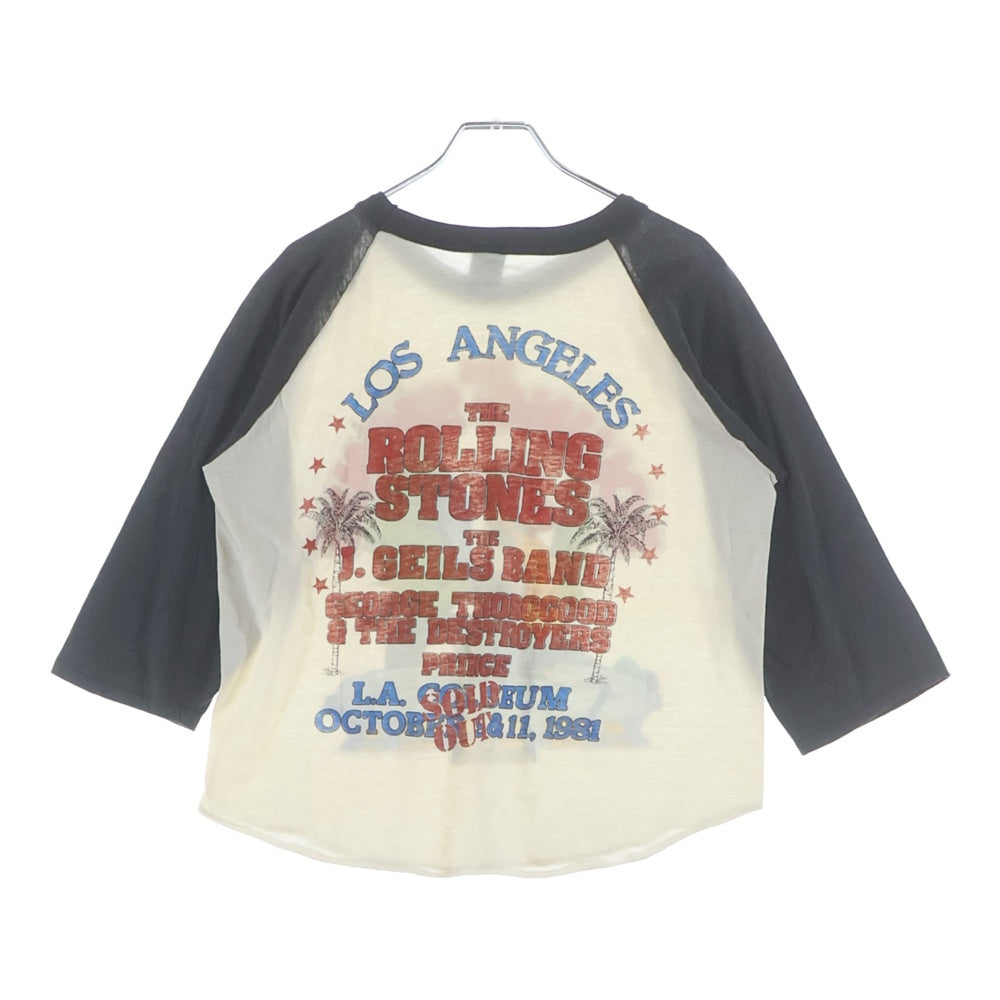 VINTAGE(ヴィンテージ) 80S VINTAGE THE ROLLING STONES AMERICAN TOUR 1981 LOS ANGELS BASEBALL TEE ヴィンテージ ローリングストーンズ アメリカンツアー ラグランスリーブ