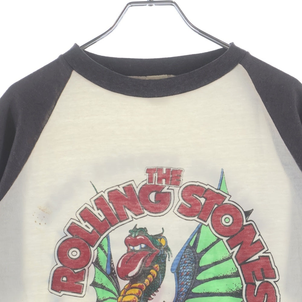 VINTAGE(ヴィンテージ) 80S VINTAGE THE ROLLING STONES AMERICAN TOUR 1981 BASEBALL TEE ヴィンテージ ローリングストーンズ アメリカンツアー ラグランスリーブ ベースボールシャツ