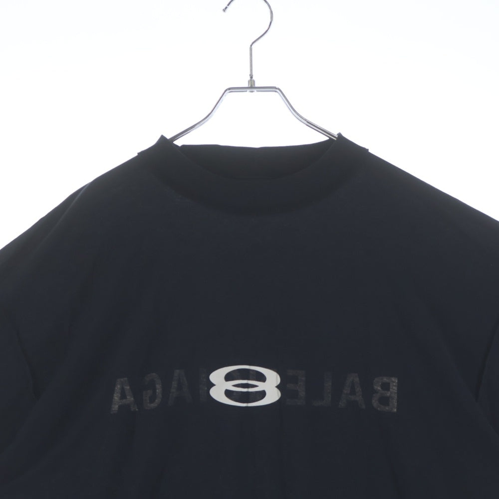 BALENCIAGA(バレンシアガ) Inside Out T-Shirt インサイドアウト ロゴプリントTシャツ 半袖カットソー ブラック 787358 TQVJ4