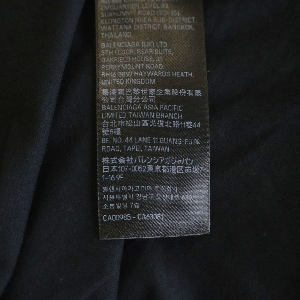 BALENCIAGA(バレンシアガ) Inside Out T-Shirt インサイドアウト ロゴプリントTシャツ 半袖カットソー ブラック 787358 TQVJ4