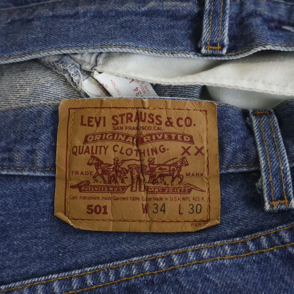 Levi's(リーバイス) 90-00S 501-0115 ボタン裏553 サンベニート工場 USA製 ボタンフライ デニムパンツ インディゴ