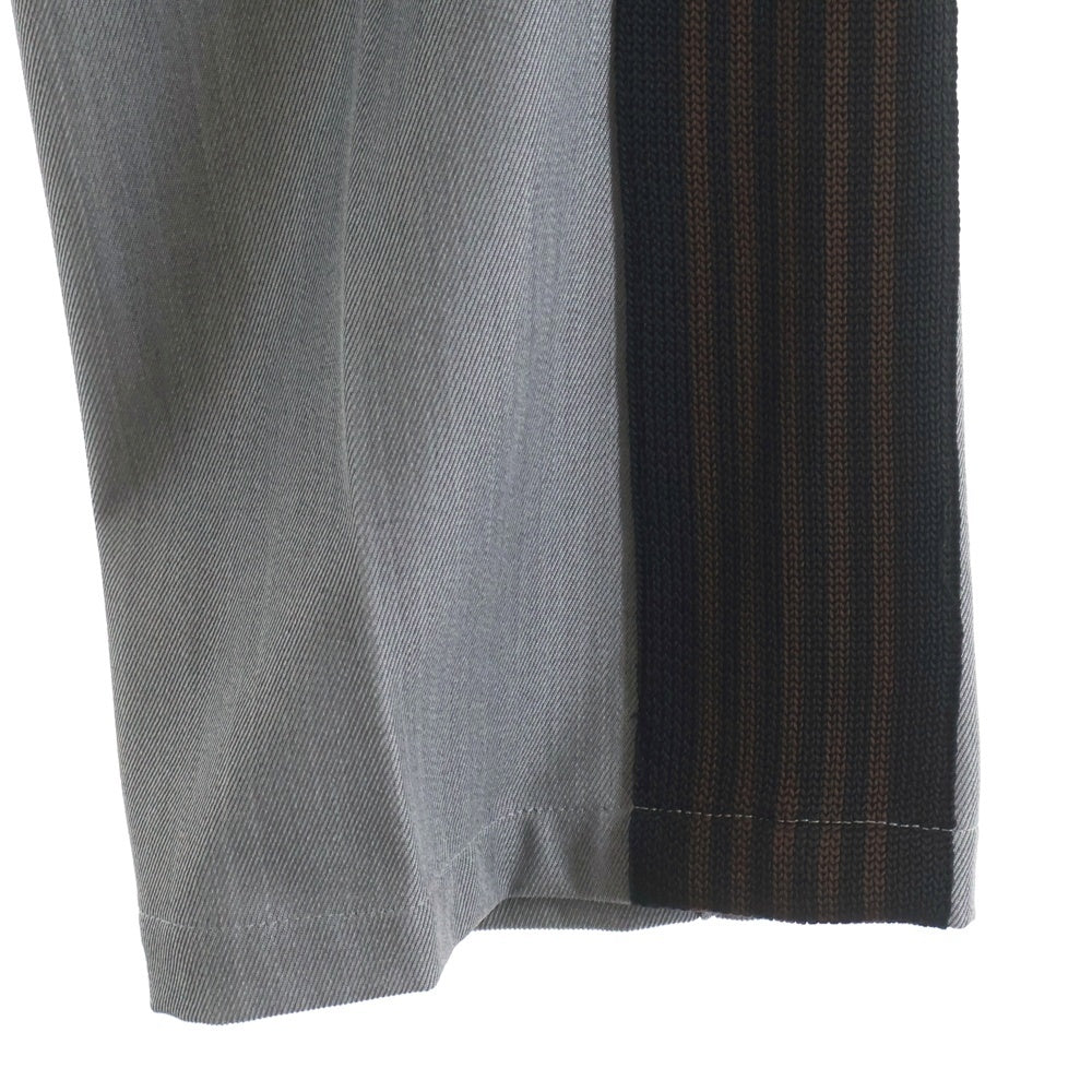 Needles(ニードルス) サイドロゴ刺繍 ジップポケット ポリエステル ラックパンツ グレー MR544