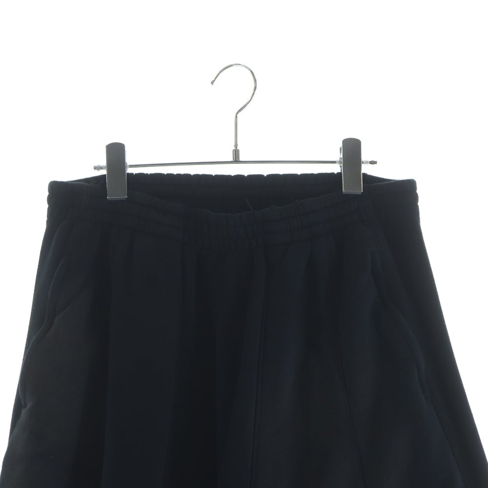 Needles(ニードルス) 25AW DECONSTRUCTED H.D.SWEAT PANT ロゴプリント ダメージデザイン デコンストラクテッド ヒザデル スウェットパンツ ブラック RW337