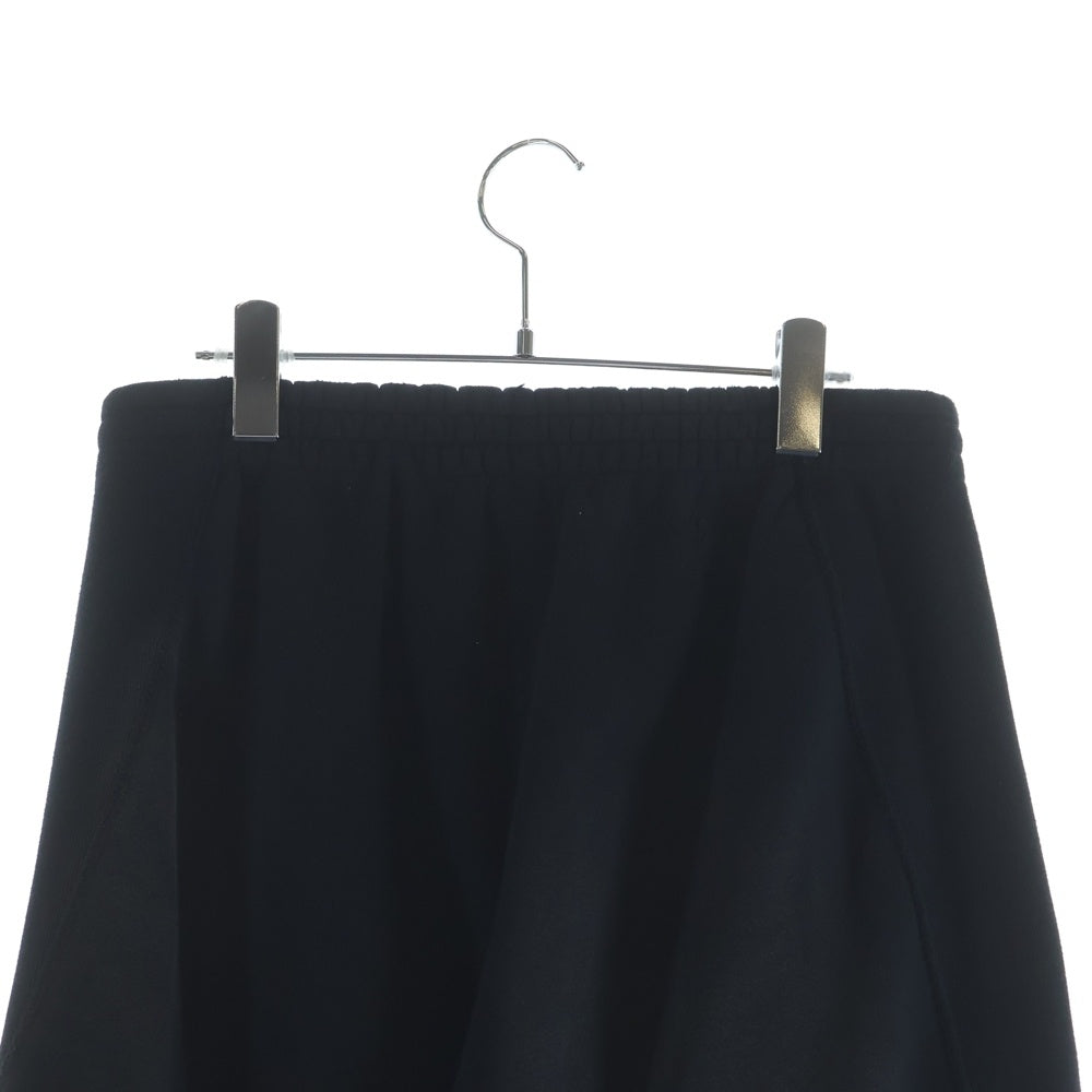 Needles(ニードルス) 25AW DECONSTRUCTED H.D.SWEAT PANT ロゴプリント ダメージデザイン デコンストラクテッド ヒザデル スウェットパンツ ブラック RW337
