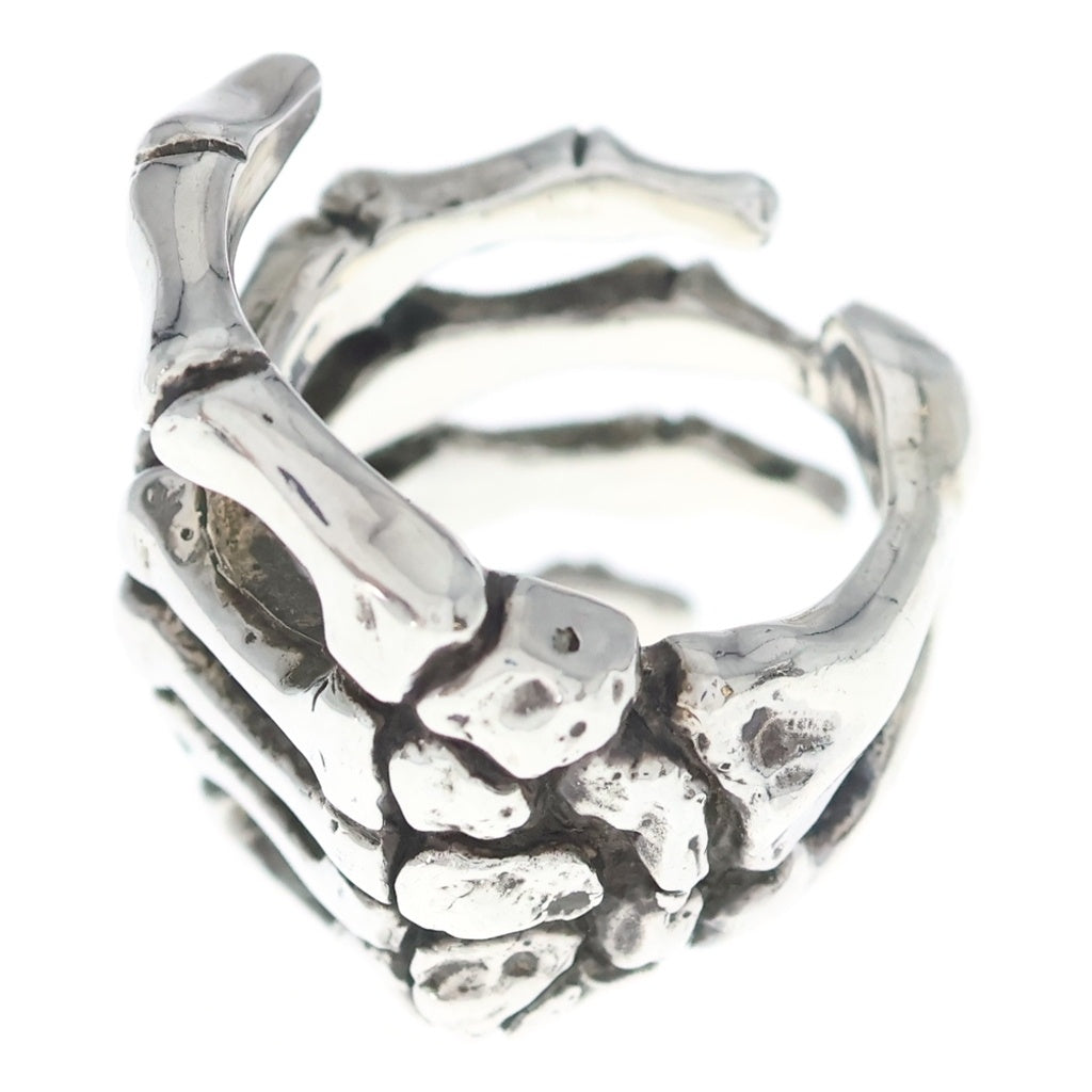 CRAZY PIG(クレイジーピッグ) BONE HAND RING ボーンハンド リング シルバー 12