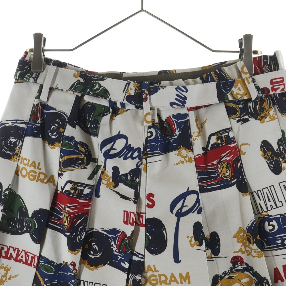 Sacai(サカイ) 25SS CAR RACE TROPICAL PRINT SHORT カーレース トロピカルプリント ショーツ ハーフパンツ マルチカラー 25-03657M